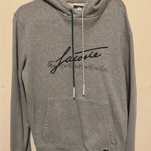 Lacoste Heather Gray Hoodie for Men